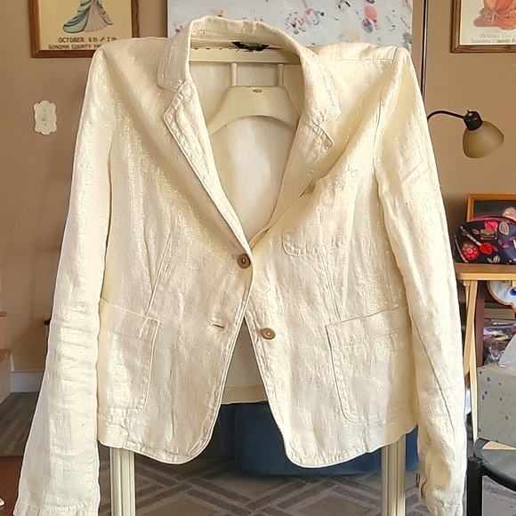 J Crew linen jacket/ blazer